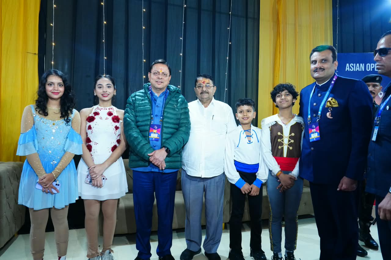 ’एशियन ओपन शॉर्ट ट्रैक स्पीड स्केटिंग ट्रॉफी का मुख्यमंत्री धामी ने किया शुभारंभ’