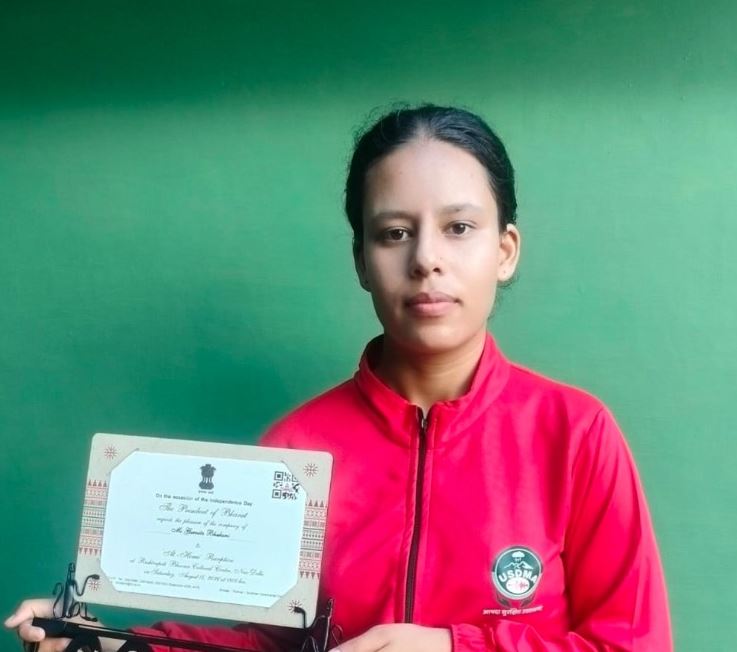 राष्ट्रपति भवन के एट होम रिसेप्शन के लिए अल्मोड़ा की गर्विता भाकुनी का चयन